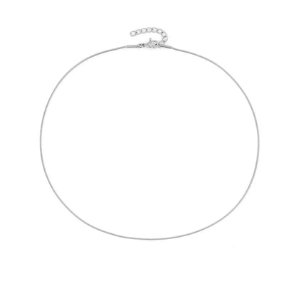 Titanium Steel Multilayer Snake Bone Chain Stacked Necklace Ushaped Electroplated Unisex