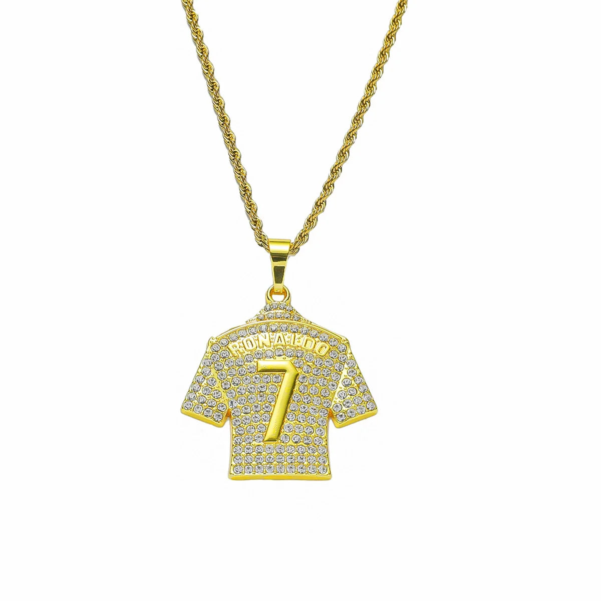 Alloy Hiphop Geometric Diamond Pendant Men'S Necklace
