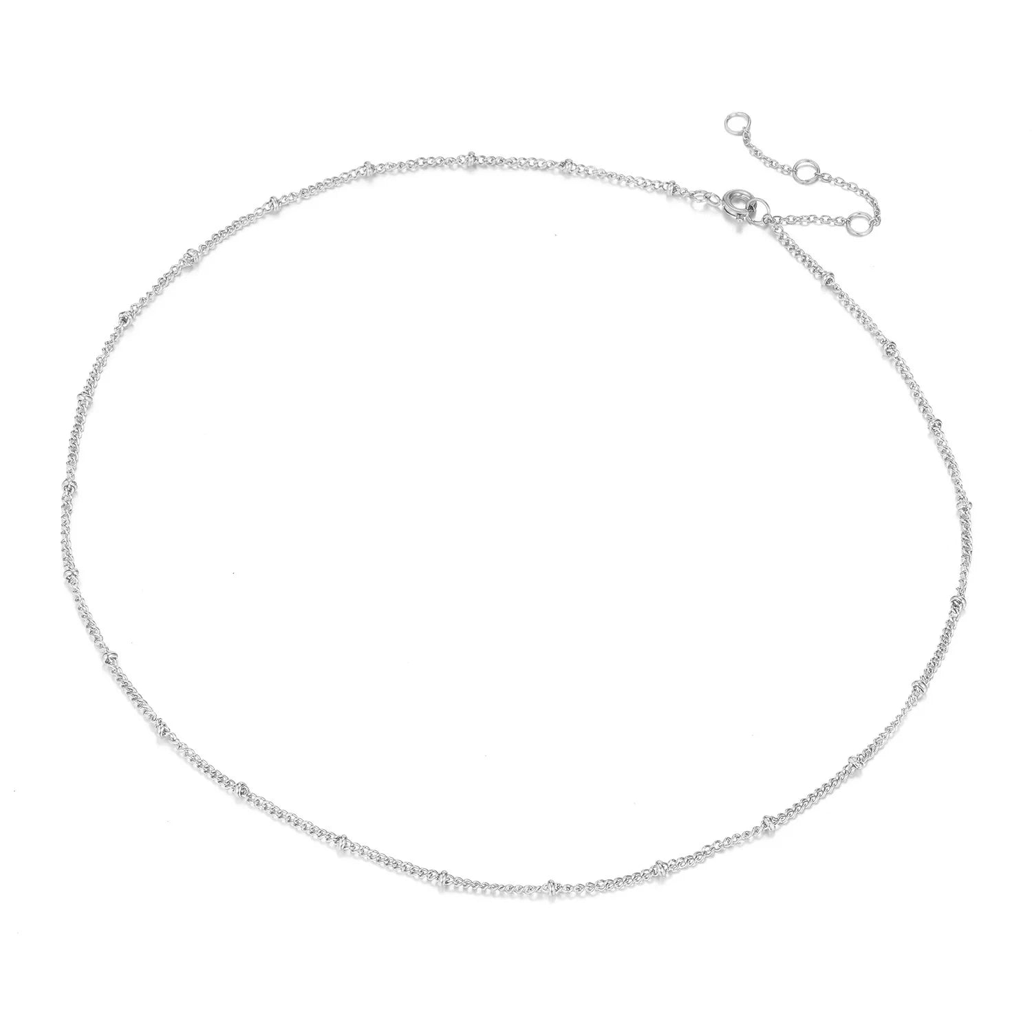 Stainless Steel Electroplated Geometric Snake Bone Chain Necklace Jewelry