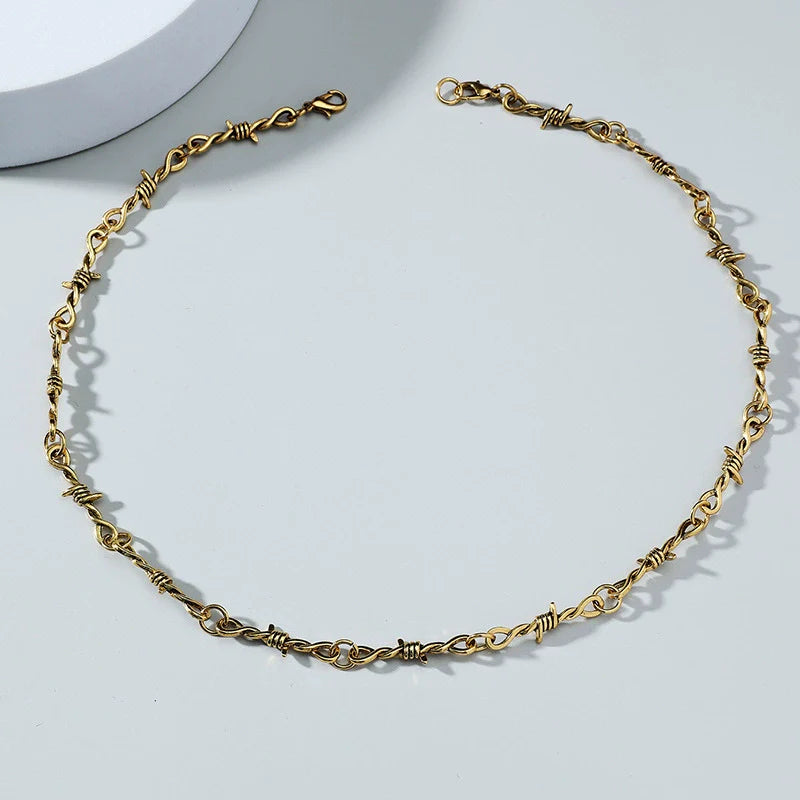 Alloy Geometric Electroplated Necklaces Unisex Jewelry