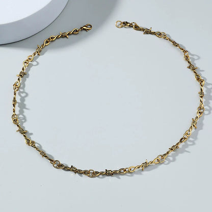 Alloy Geometric Electroplated Necklaces Unisex Jewelry